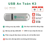 USB An Toàn K3 - Mã hóa, bảo mật dữ liệu - 32GB Mẫu mới