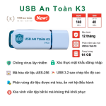 USB An Toàn K3 - Mã hóa, bảo mật dữ liệu - 32/64GB Mẫu mới